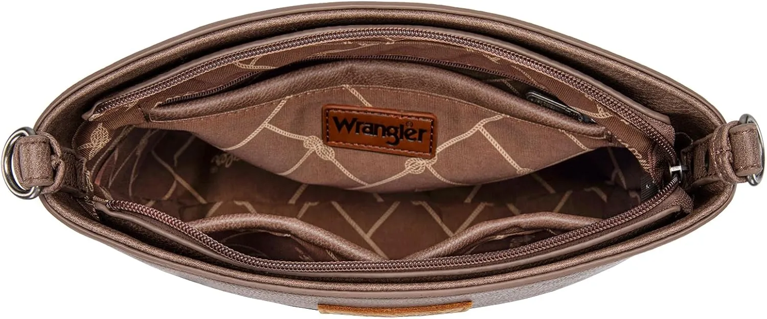 Wrangler Crossbody Bags for Women Lightweight Handbags and Purses Travel Shoulder Purse