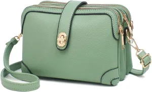 Xiaoyu Small Crossbody Bags for Women Fashion Cell Phone Purse Ladies Multiple Pockets Shoulder Handbags Lightweight Wallet