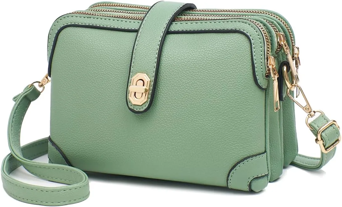 Xiaoyu Small Crossbody Bags for Women Fashion Cell Phone Purse Ladies Multiple Pockets Shoulder Handbags Lightweight Wallet